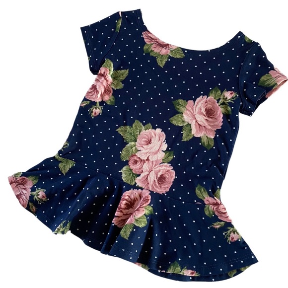 Girls Peplum Top Canadian Small Shop Handmade - Picture 5 of 7